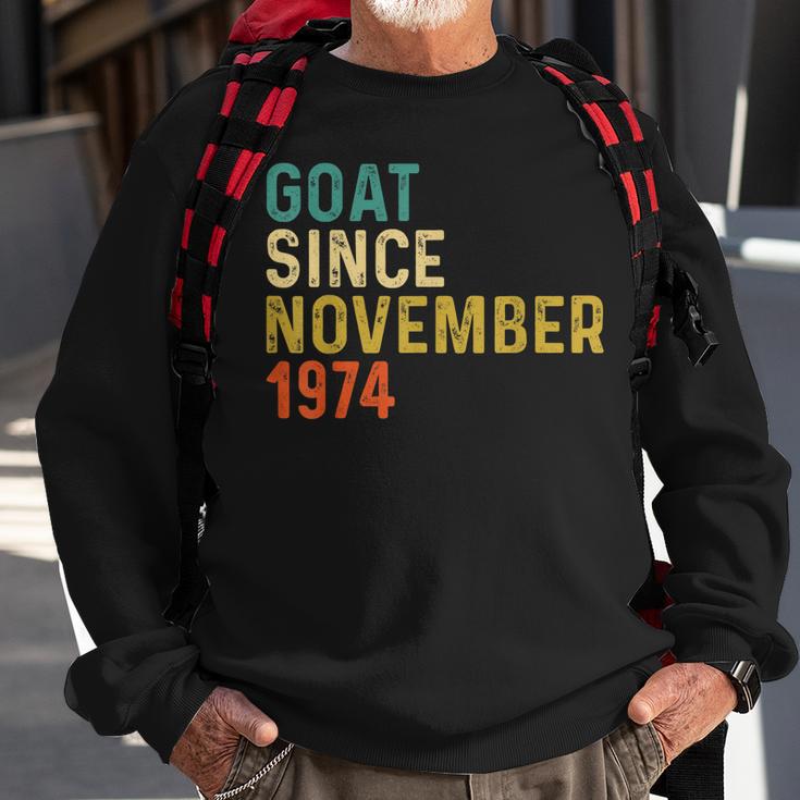 48 Geburtstag 48 Jahre Alte Ziege Seit November 1974 Sweatshirt Geschenke für alte Männer