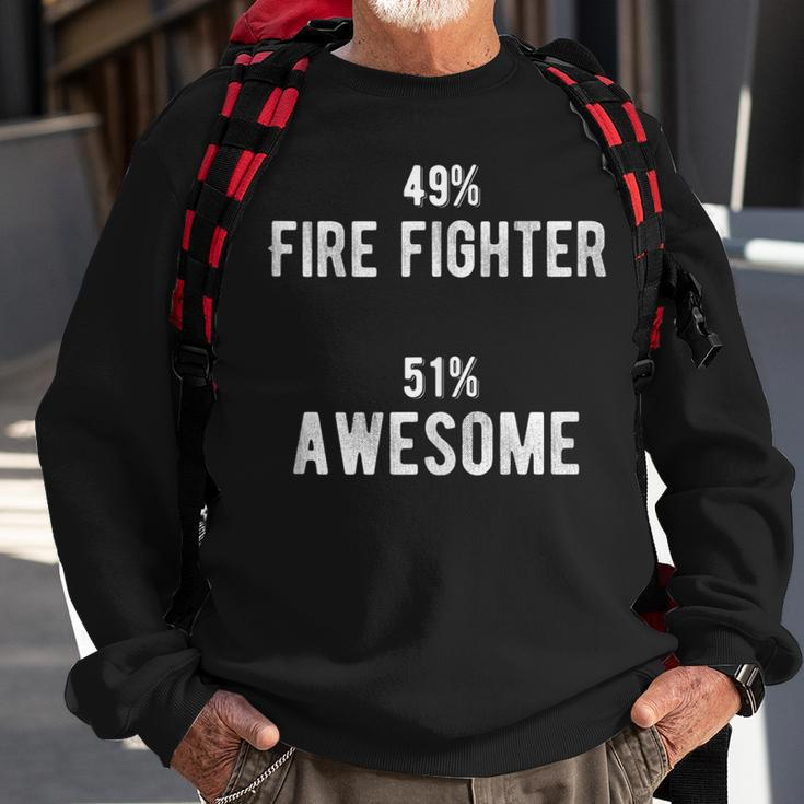 49 Fire Fighter 51 Awesome - Job Title Sweatshirt Gifts for Old Men