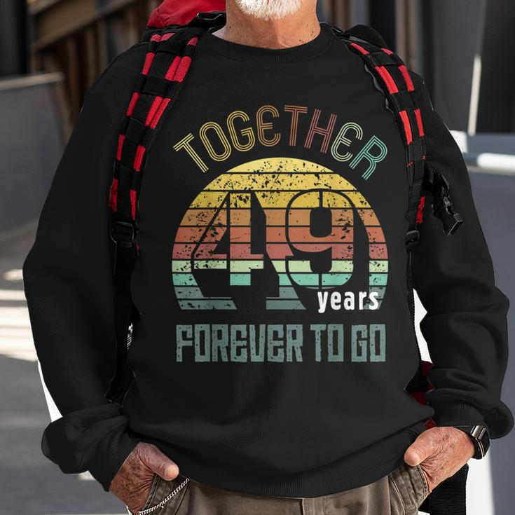 49Th Years Wedding Anniversary Gifts For Couples Matching 49 Sweatshirt Gifts for Old Men