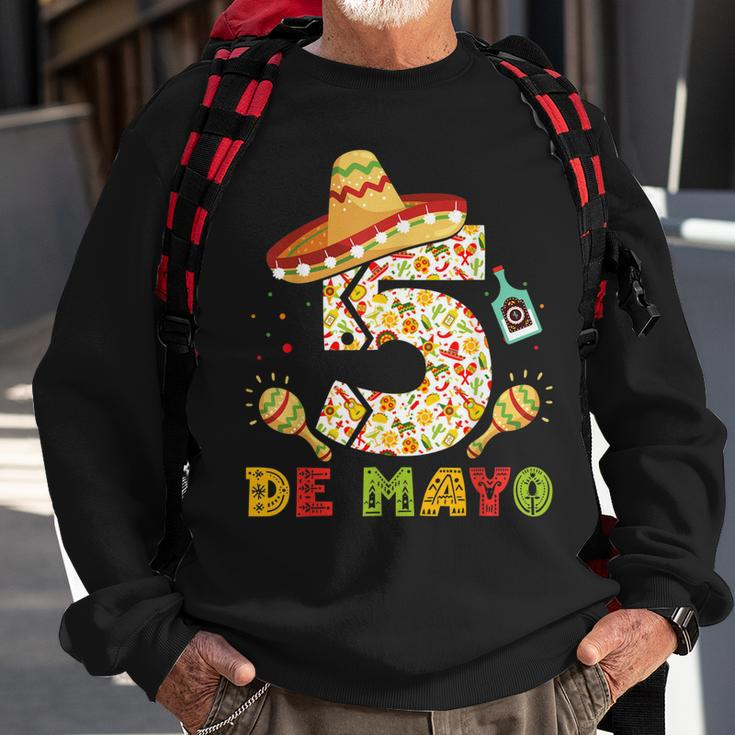 5 De Mayo Fiesta Party Mexican Fiesta Sombrero Sweatshirt Gifts for Old Men