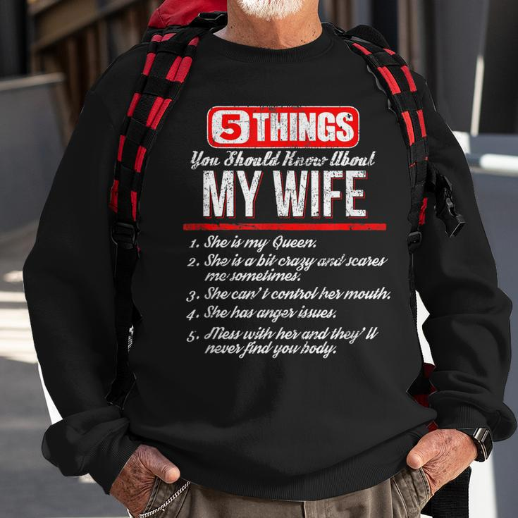 5 Things You Should Know About My Wife Best Funny Sweatshirt Gifts for Old Men