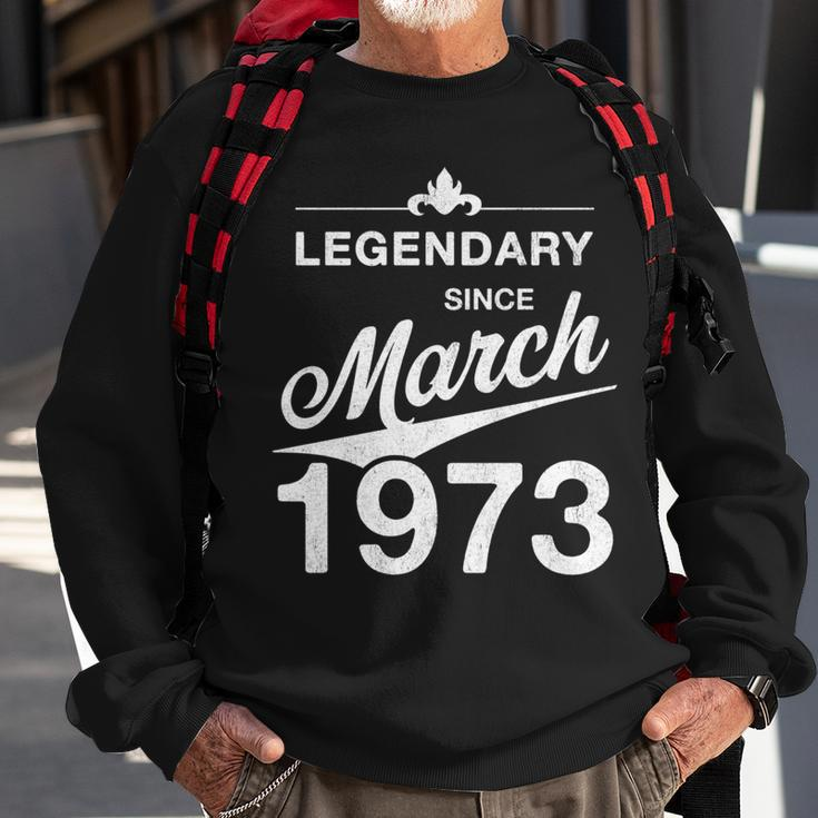 50 Geburtstag 50 Jahre Alt Legendär Seit März 1973 V3 Sweatshirt Geschenke für alte Männer
