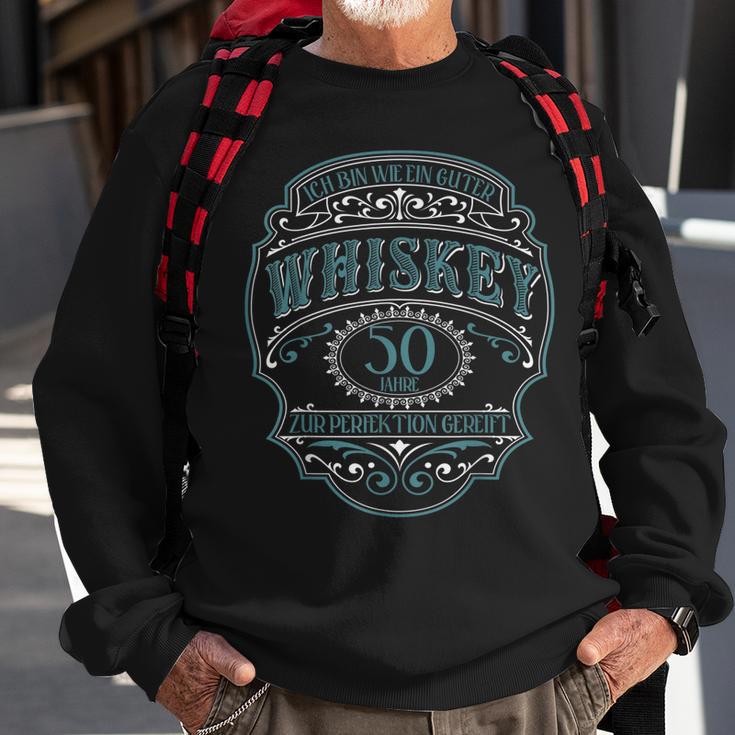 50 Geburtstag 50 Jahre Ich Bin Wie Guter Whisky Whiskey Sweatshirt Geschenke für alte Männer