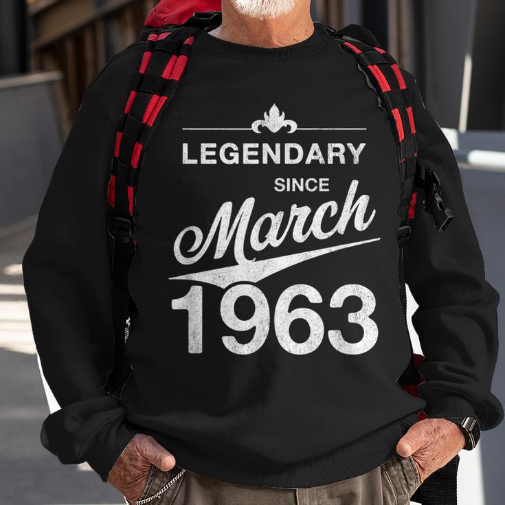 60 Geburtstag 60 Jahre Alt Legendär Seit März 1963 V5 Sweatshirt Geschenke für alte Männer