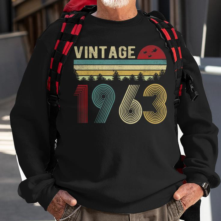 60 Year Old Gifts Vintage 1963 Made In 1963 60Th Birthday V2 Men Women Sweatshirt Graphic Print Unisex Gifts for Old Men