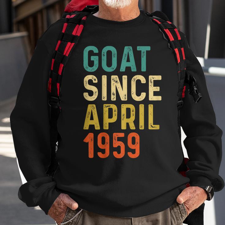 63 Geburtstag 63 Jahre Alte Ziege Seit April 1959 Sweatshirt Geschenke für alte Männer