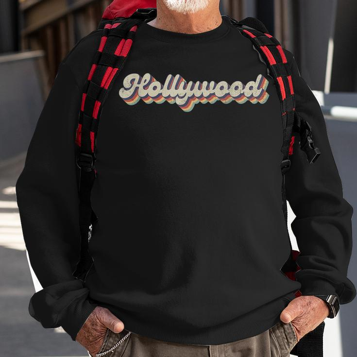 70S 80S Usa City - Vintage Hollywood Sweatshirt Gifts for Old Men