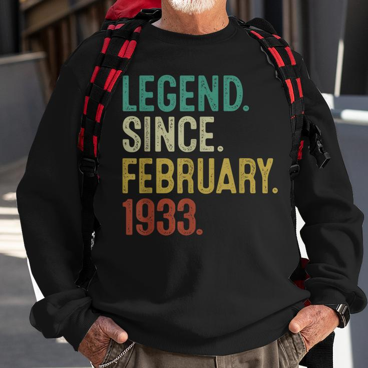 90 Year Old Gifts 90Th Birthday Legend Since February 1933 Sweatshirt Gifts for Old Men