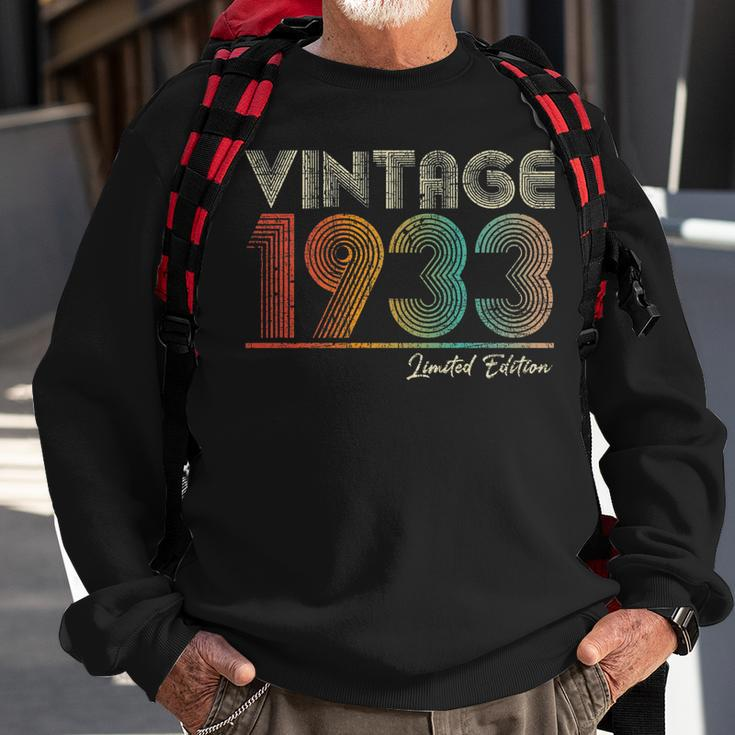 90 Years Old Vintage 1933 90Th Birthday Gifts For Women Men Sweatshirt Gifts for Old Men