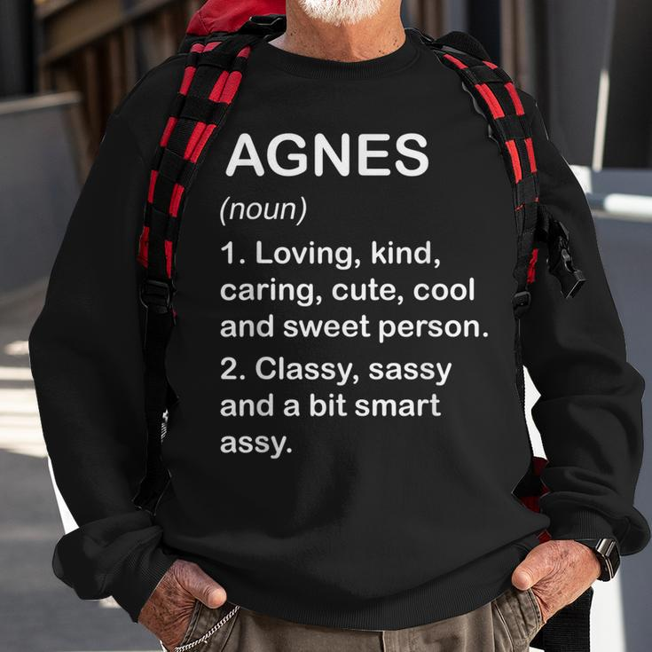 Agnes Definition Personalized Custom Name Loving Kind Sweatshirt Gifts for Old Men