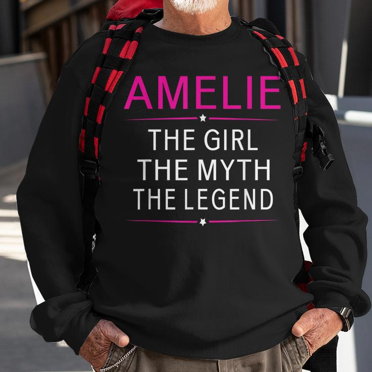 Amelie The Girl The Myth The Legend Name Kids Sweatshirt Gifts for Old Men