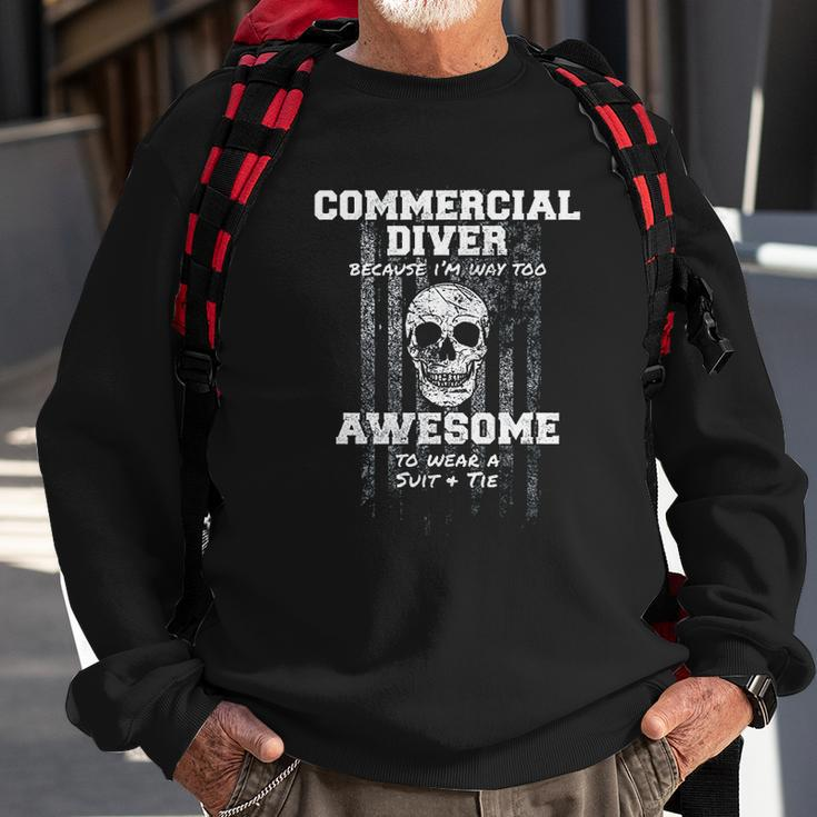 American Funny Commercial Diver Usa Diving Men Women Sweatshirt Graphic Print Unisex Gifts for Old Men
