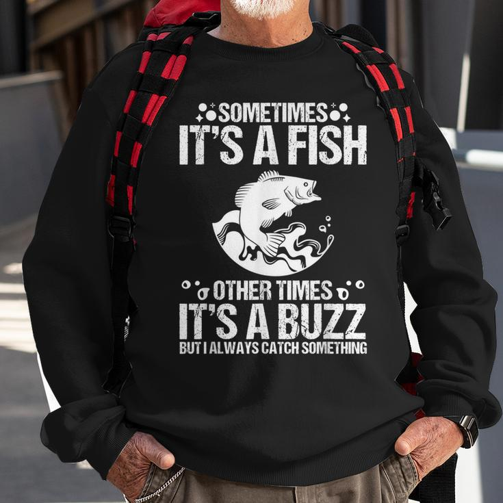 Angeln Herren Sweatshirt mit Lustigem Spruch für Fischer, Opa & Papa Geschenke für alte Männer