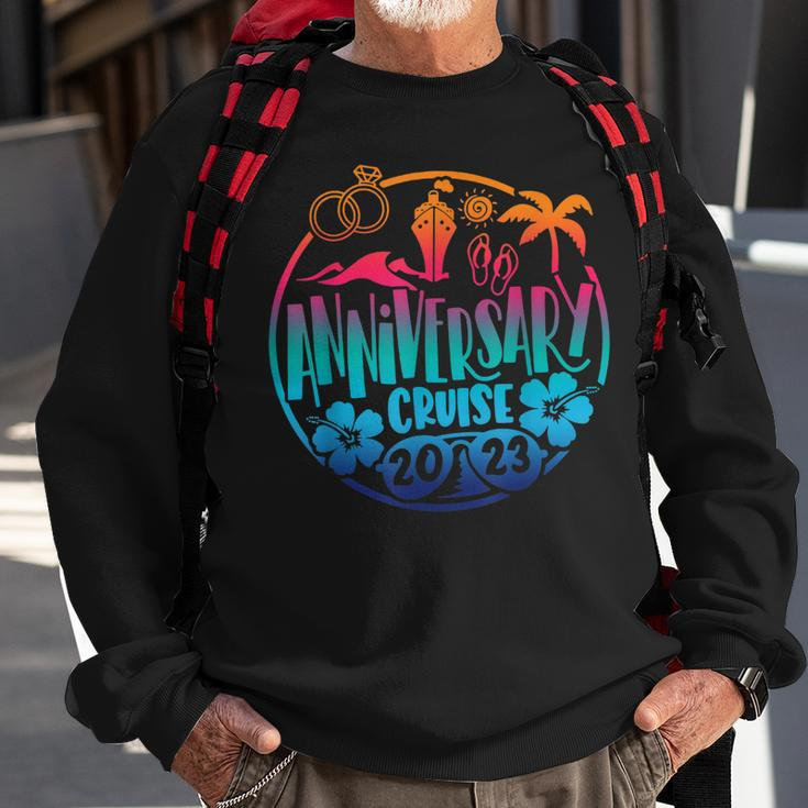 Anniversary Cruise 2023 Tie Dye Marriage Anniversary Sweatshirt Gifts for Old Men