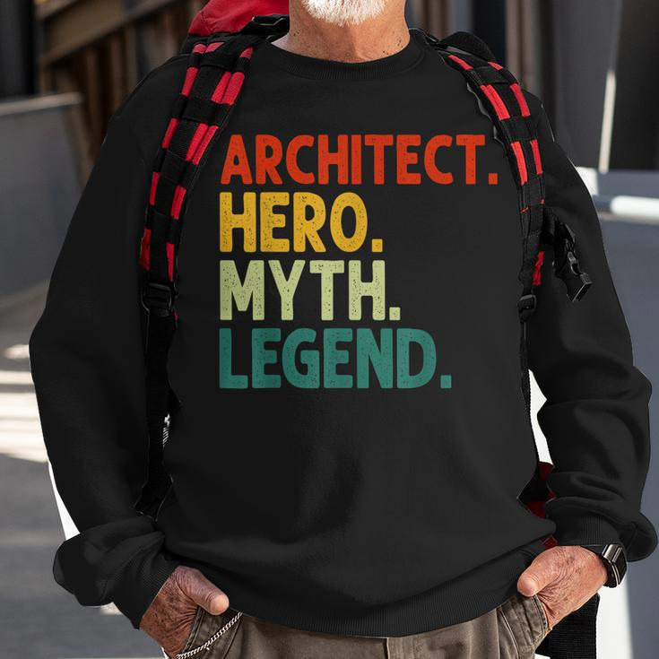 Architect Hero Myth Legend Retro Vintage Architekt Sweatshirt Geschenke für alte Männer