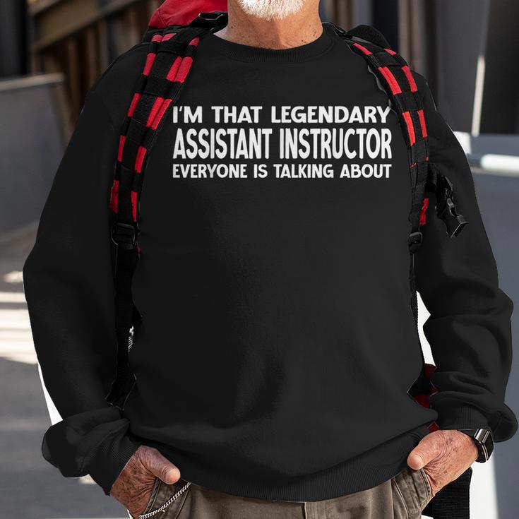 Assistenz-Instruktor Job Titel Sweatshirt, Mitarbeiter Design Geschenke für alte Männer