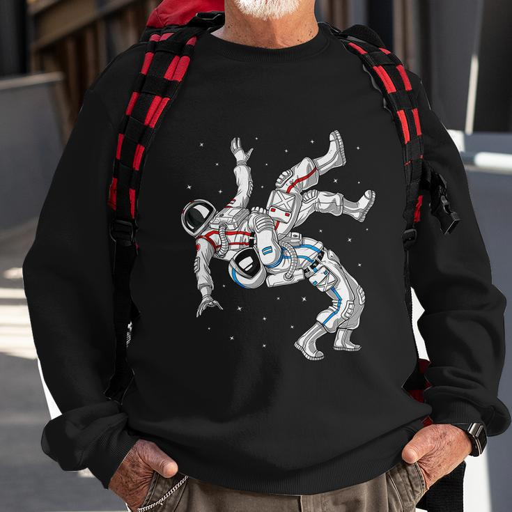 Astronaut Brazilian Jiu-Jitsu Judo Martial Arts Grappling Sweatshirt Gifts for Old Men