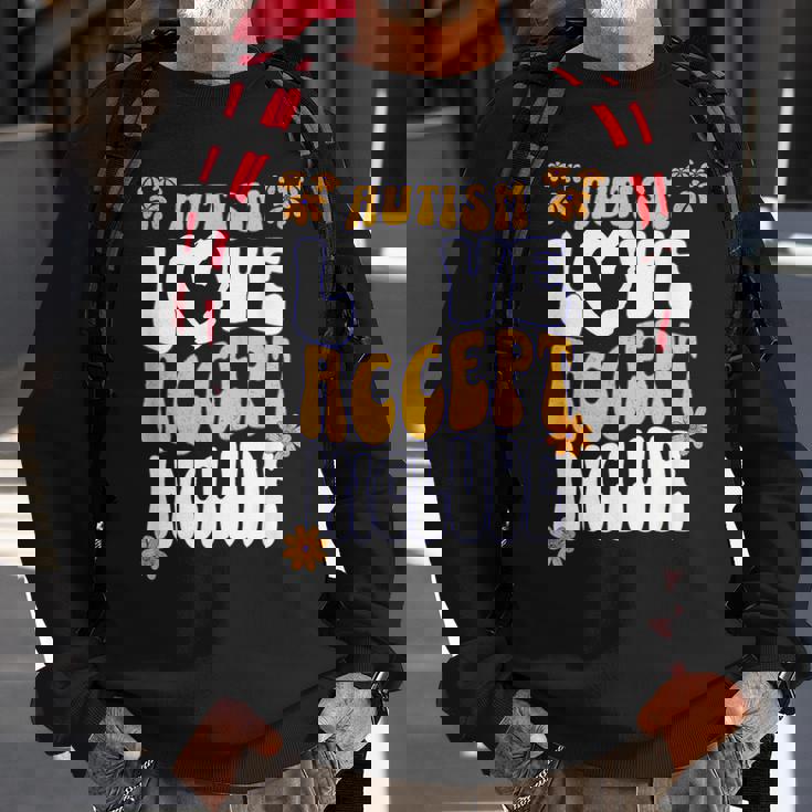 Autism Love Accept Include Awareness Acceptance Inclusion Sweatshirt Gifts for Old Men