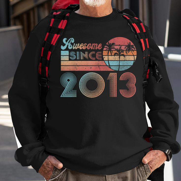 Awesome Since 2013 10 Years Old 10Th Birthday Gift Sweatshirt Gifts for Old Men