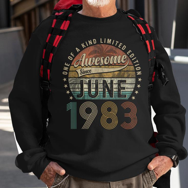 Awesome Since June 1983 40Th Birthday Gifts For 40 Year Old Sweatshirt Gifts for Old Men