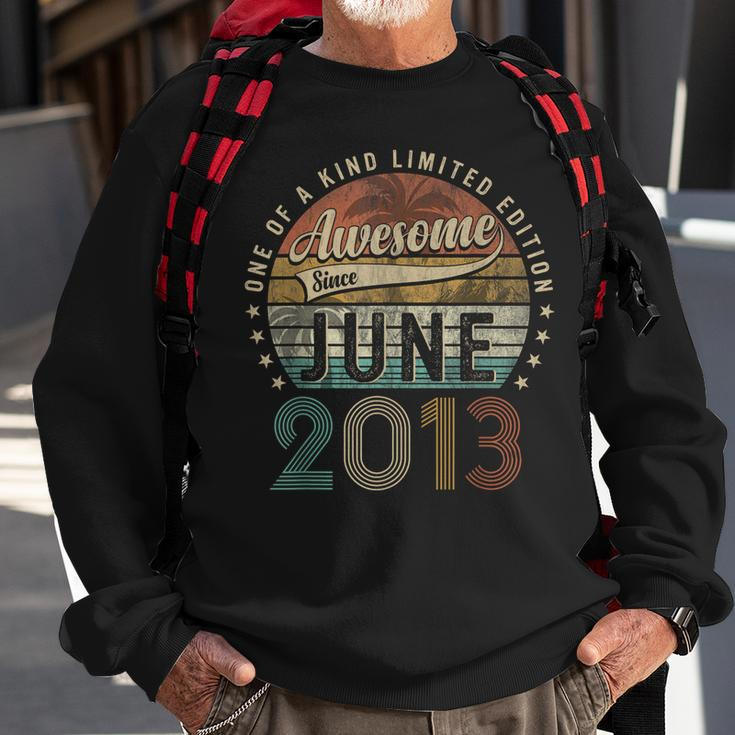 Awesome Since June 2013 10Th Birthday Gifts For 10 Year Old Sweatshirt Gifts for Old Men