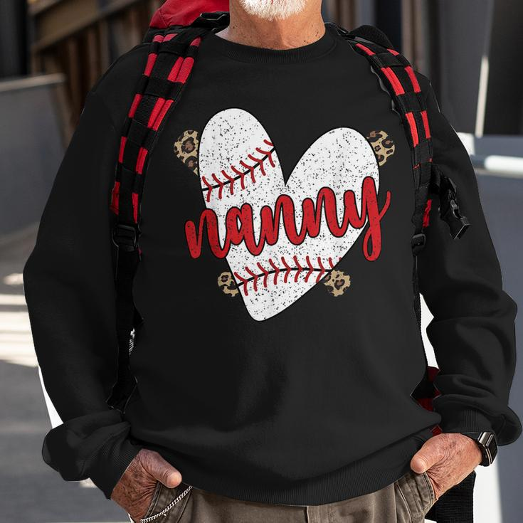Baseball Nanny Proud Baseball Player Nanny Sweatshirt Gifts for Old Men