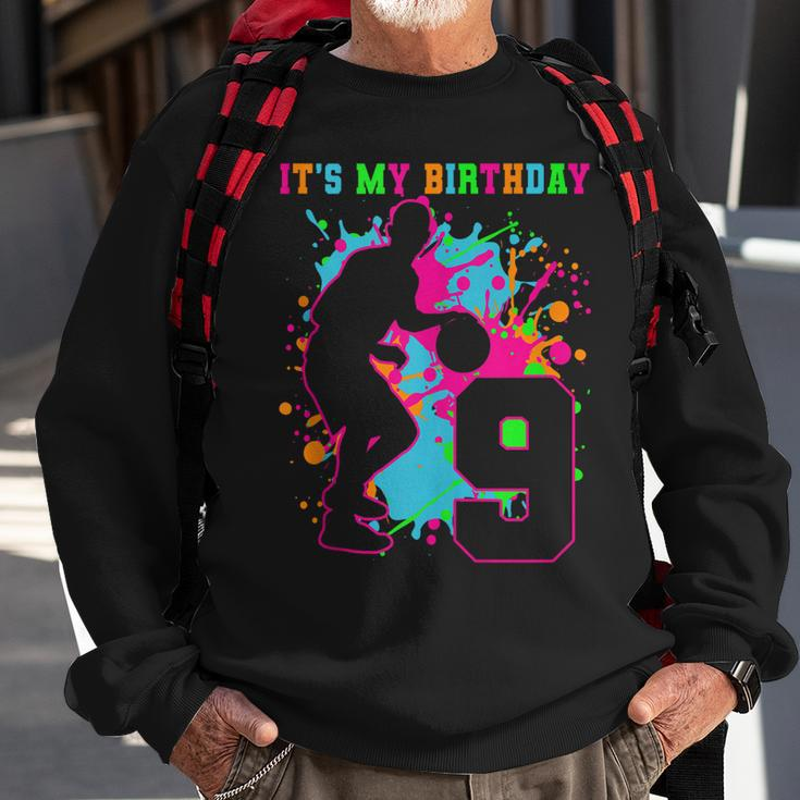 Basketball 9Th Birthday Its My Birthday 9 Year Old Sweatshirt Gifts for Old Men