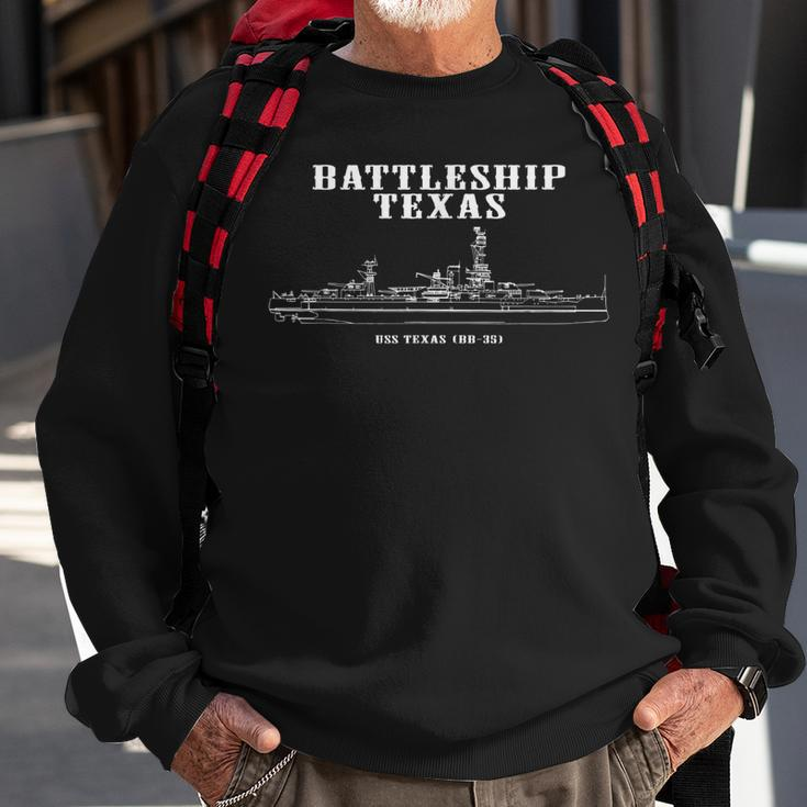 Battleship Texas Uss Texas Bb-35 Sweatshirt Gifts for Old Men