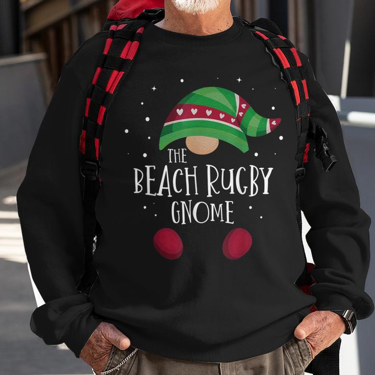 Beach Rugby Gnome Passender Weihnachtspyjama Sweatshirt Geschenke für alte Männer