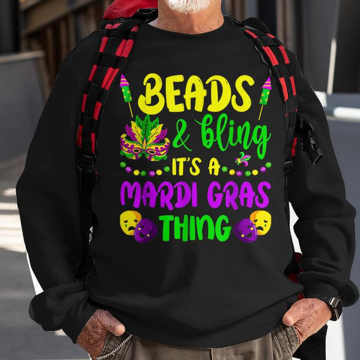 Beads And Bling Its A Mardi Gras Thing New Orleans Festival Sweatshirt Gifts for Old Men