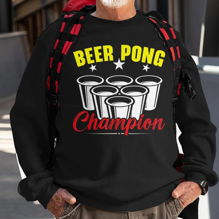 Beer Pong Champion Alkohol Trinkspiel Beer Pong Sweatshirt Geschenke für alte Männer