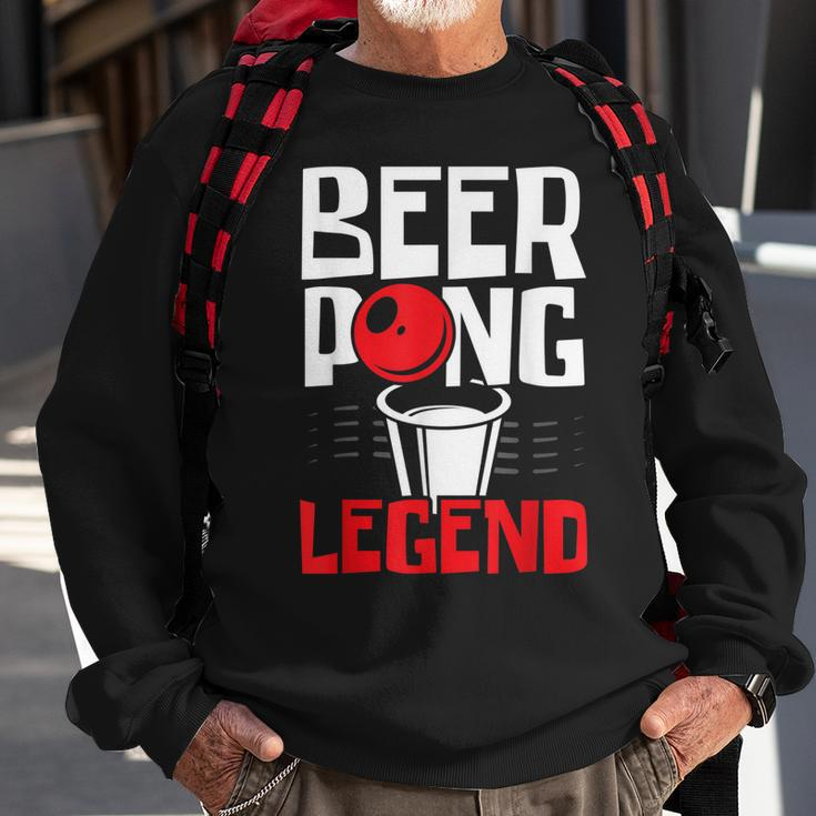 Beer Pong Legend Alkohol Trinkspiel Beer Pong V2 Sweatshirt Geschenke für alte Männer