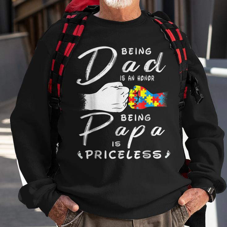 Being A Dad Is An Honor Being Papa Is Priceless Fathers Day Sweatshirt Gifts for Old Men