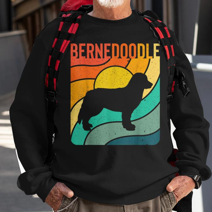 Bernedoodle Vintage Retro Dog Lover Mom Dad Gift Sweatshirt Gifts for Old Men