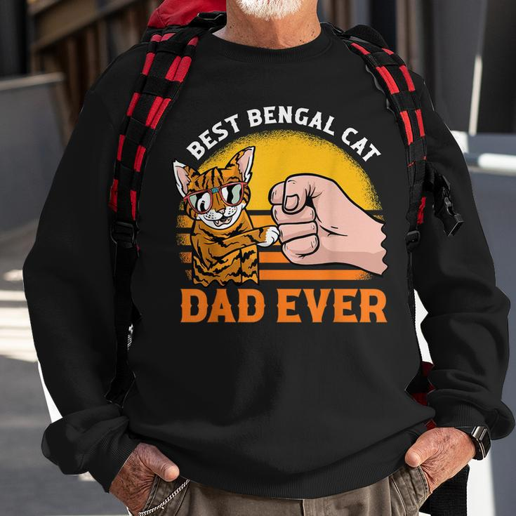 Best Bengal Cat Dad Ever Sweatshirt Geschenke für alte Männer