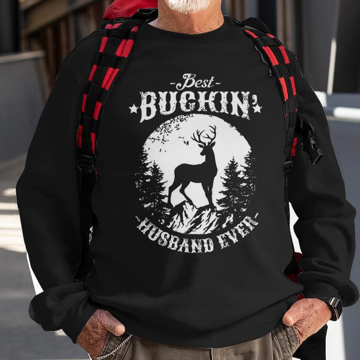 Best Buckin Husband Ever Deer Hunting Fathers Day Gift For Mens Sweatshirt Gifts for Old Men
