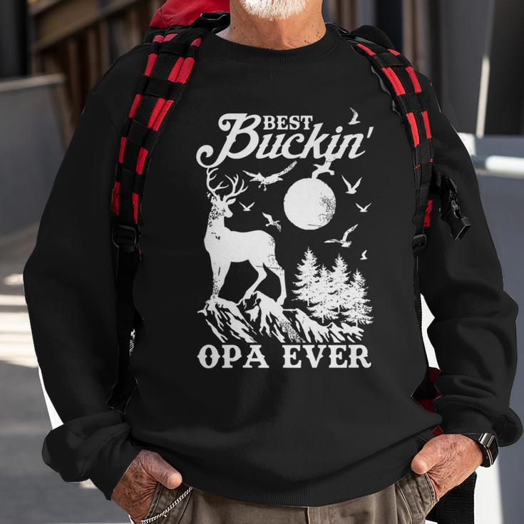 Best Buckin Opa Ever Deer Hunting Fathers Day Gift Gift For Mens Sweatshirt Gifts for Old Men