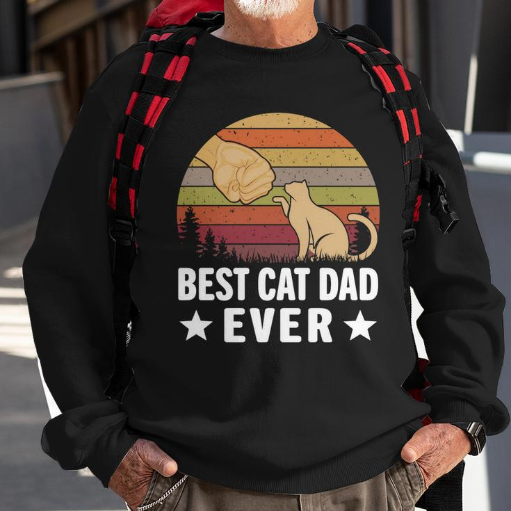 Best Cat Dad Ever Funny Cute Retro Sweatshirt Gifts for Old Men