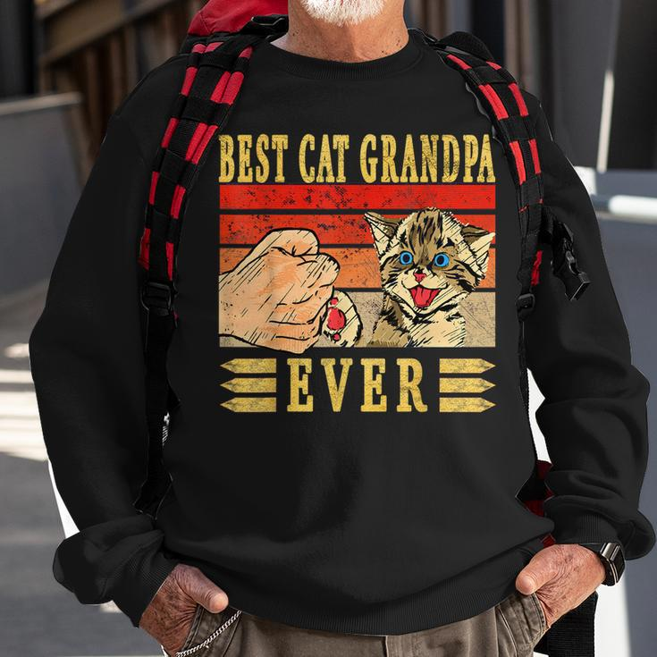 Best Cat Grandpa Ever Katzen Opa Vatertag Geburtstag Katze Sweatshirt Geschenke für alte Männer