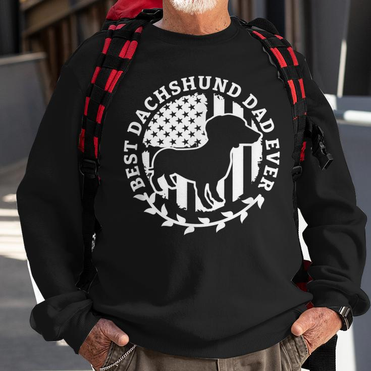 Best Dachshund Dad Ever Wiener Dackel Teckel Dachshund Owner Sweatshirt Gifts for Old Men