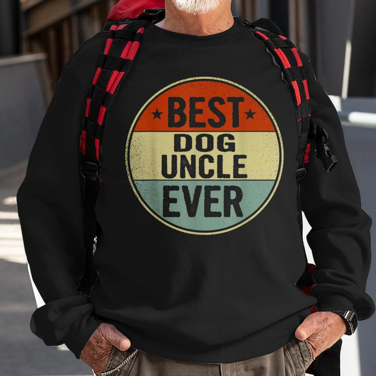 Best Dog Uncle Ever Retro Style Cool Bday Gift For Dog Uncle Gift For Mens Sweatshirt Gifts for Old Men