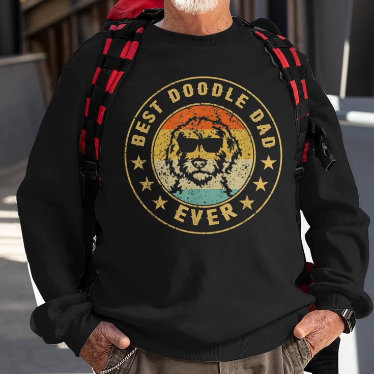 Best Doodle Dad Ever Vintage Retro Goldendoodle Dad Lover Sweatshirt Gifts for Old Men
