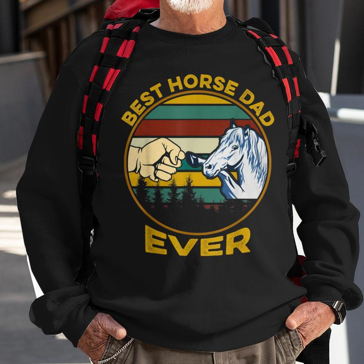 Best Horse Dad Ever Vintage Fathers Day Sweatshirt Gifts for Old Men