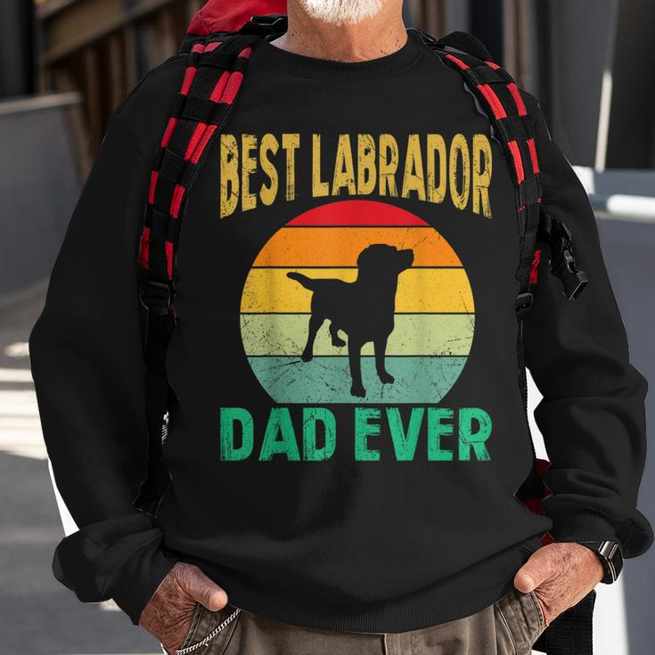 Best Labrador Dad Ever Lab Father Retro Vintage Lab Dad Sweatshirt Gifts for Old Men