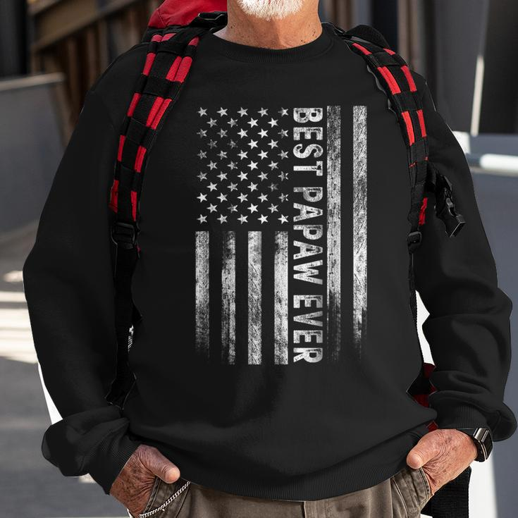 Best Papaw Ever Vintage American Flag Dad Papa Gift For Mens Sweatshirt Gifts for Old Men