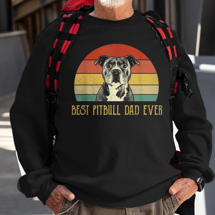 Best Pitbull Dad Ever Pitbull Dog Lovers Fathers Day Gift Sweatshirt Gifts for Old Men
