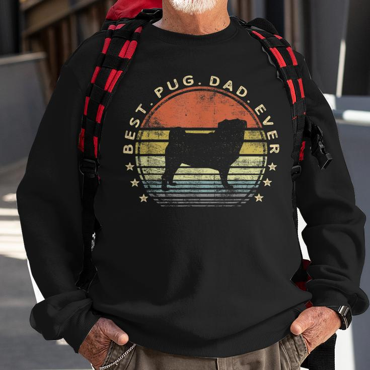 Best Pug Dad Ever Dog Lover Gifts Pug Pet Owner Pappy Daddy Sweatshirt Gifts for Old Men