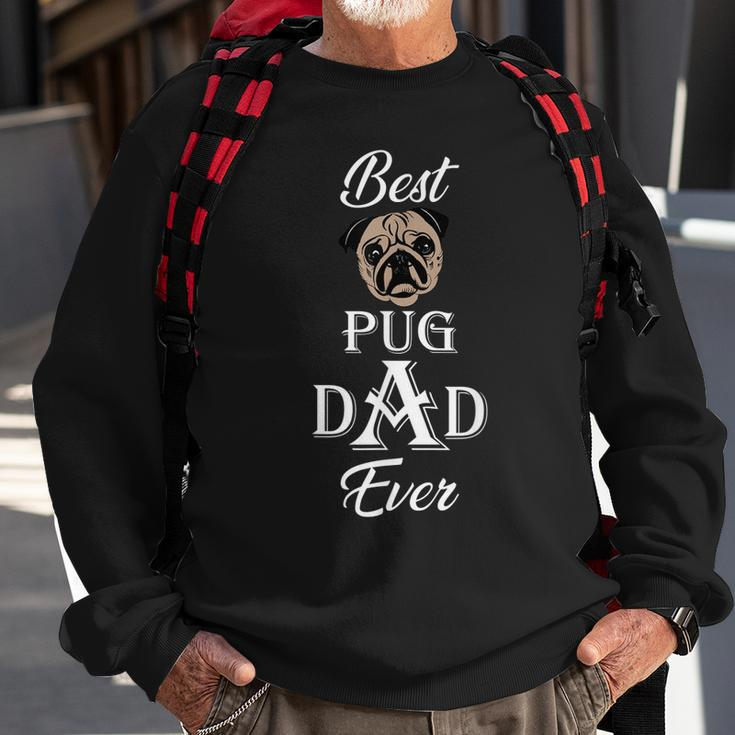 Best Pug Dad Ever Fathers Day Gift For Pug Lovers Gift For Mens Sweatshirt Gifts for Old Men