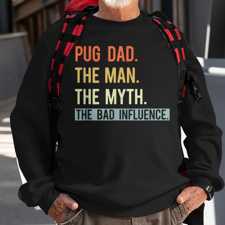 Best Pug Dad Ever Gifts Dog Animal Lovers Man Myth Cute Sweatshirt Gifts for Old Men