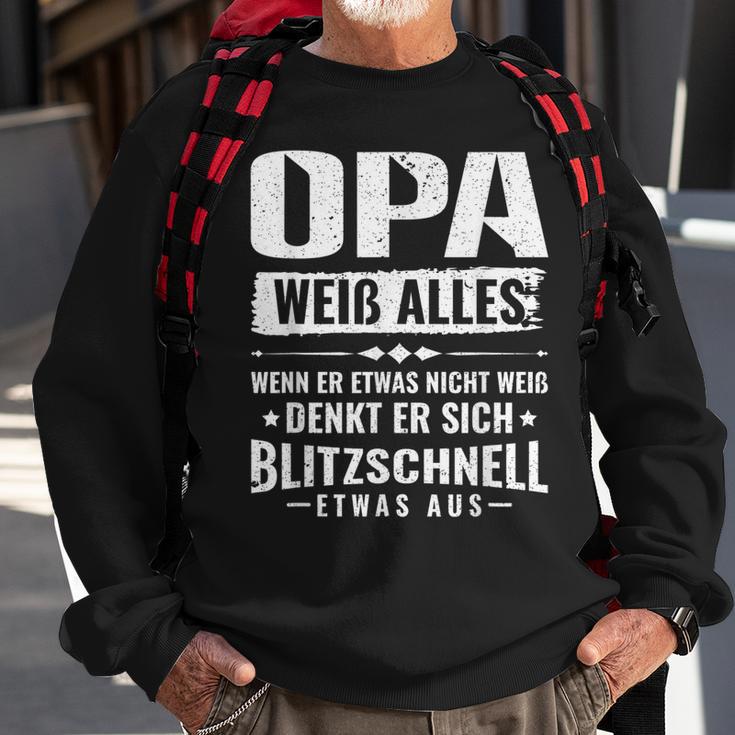 Bester Opa Großvater Der Welt Opa Weiß Alles Sweatshirt Geschenke für alte Männer